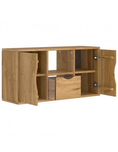 Mobile Porta TV con Cassetto ODDA 79x24x40 cm in Legno di Pino