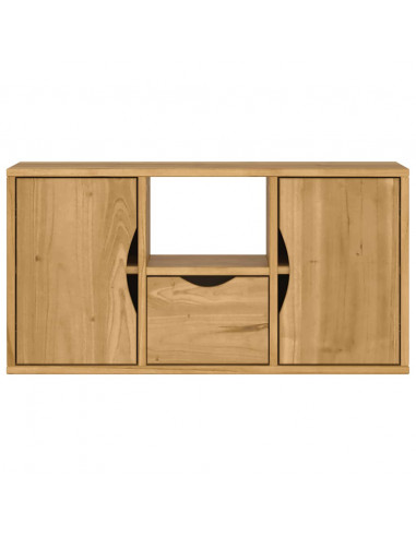 Mobile Porta TV con Cassetto ODDA 79x24x40 cm in Legno di Pino