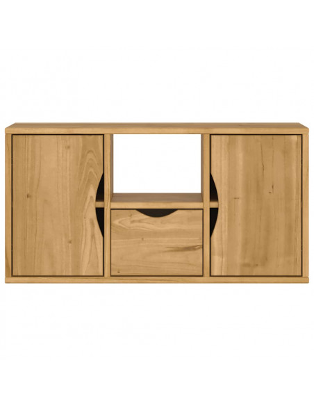 Mobile Porta TV con Cassetto ODDA 79x24x40 cm in Legno di Pino
