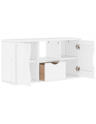 Mobile Porta TV con Cassetto ODDA Bianco 79x24x40 cm