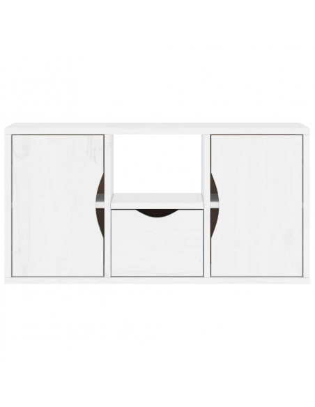 Mobile Porta TV con Cassetto ODDA Bianco 79x24x40 cm