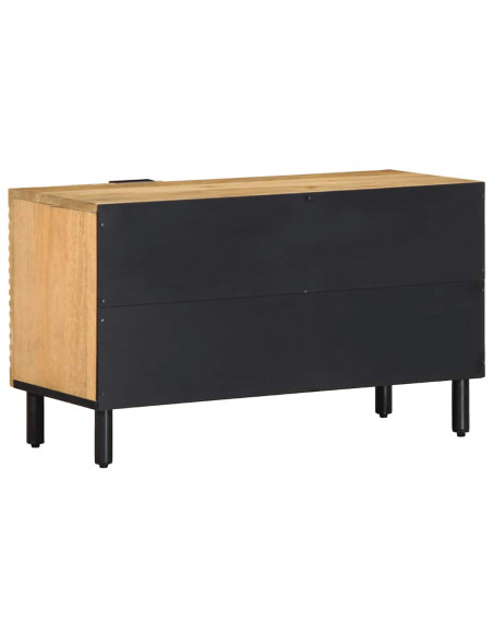 Mobile Porta TV Marrone 80x31,5x46cm in Legno Massello di Mango