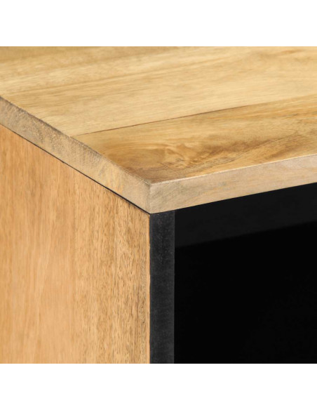 Mobile Porta TV Marrone 80x31,5x46cm in Legno Massello di Mango