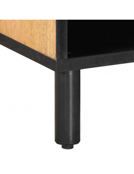 Mobile Porta TV Marrone 80x31,5x46cm in Legno Massello di Mango