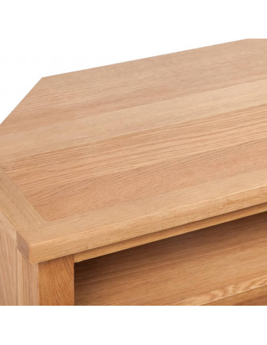 Mobile TV con Cassetto 88 x 42 x 46 cm Legno Massello di Rovere