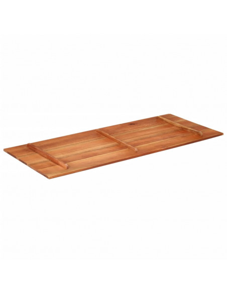 Piano Tavolo in Legno Massello di Acacia 15-16 mm 60x140 cm