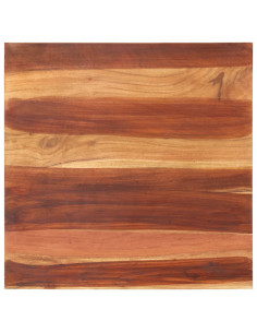 Piano Tavolo in Legno Massello di Acacia 15-16 mm 70x70 cm