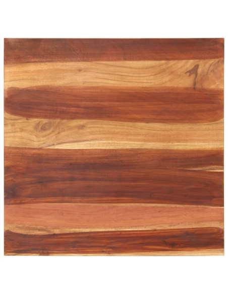 Piano Tavolo in Legno Massello di Acacia 15-16 mm 70x70 cm