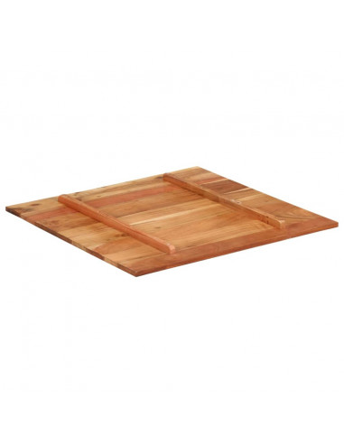 Piano Tavolo in Legno Massello di Acacia 15-16 mm 70x70 cm