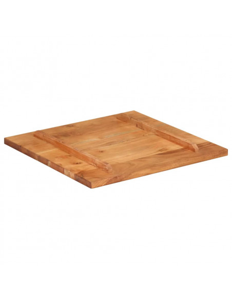 Piano Tavolo in Legno Massello di Acacia 25-27 mm 60x60 cm