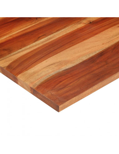 Piano Tavolo in Legno Massello di Acacia 25-27 mm 60x60 cm