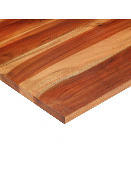 Piano Tavolo in Legno Massello di Acacia 25-27 mm 60x60 cm