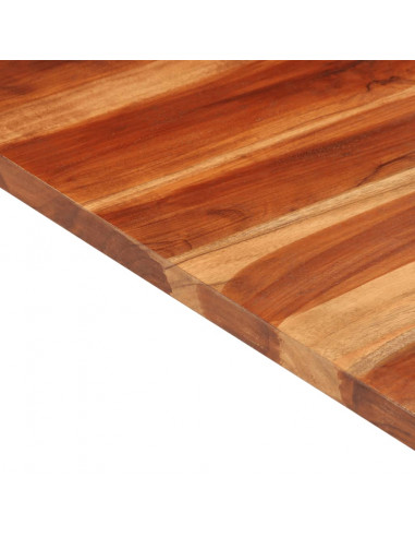 Piano Tavolo in Legno Massello di Acacia 25-27 mm 60x60 cm