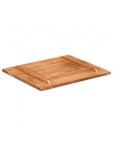 Piano Tavolo in Legno Massello di Acacia 25-27 mm 60x70 cm