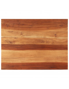 Piano Tavolo in Legno Massello di Acacia 25-27 mm 70x90 cm