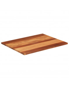 Piano Tavolo in Legno Massello di Acacia 25-27 mm 70x90 cm 2