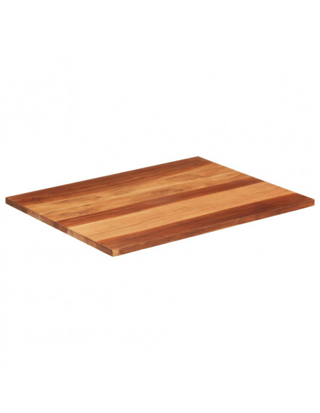Piano Tavolo in Legno Massello di Acacia 25-27 mm 70x90 cm