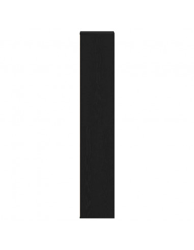 Scarpiera Rovere Nero 54x34x183 cm in Legno Multistrato