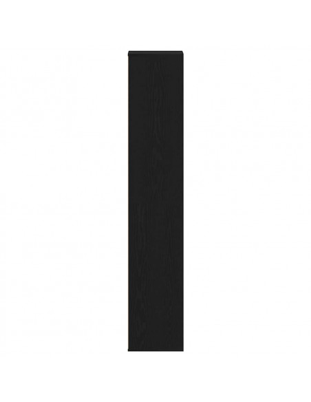 Scarpiera Rovere Nero 54x34x183 cm in Legno Multistrato