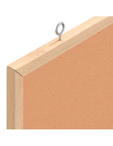 Tavola in Sughero con Cornice Legno Massello di Pino 60x30 cm