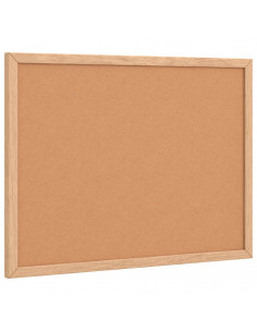 Tavola in Sughero con Cornice Legno Massello di Pino 40x30 cm 2