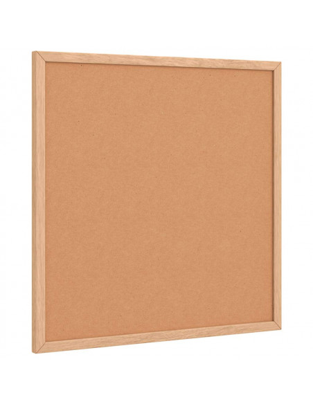 Tavola in Sughero con Cornice Legno Massello di Pino 40x40 cm