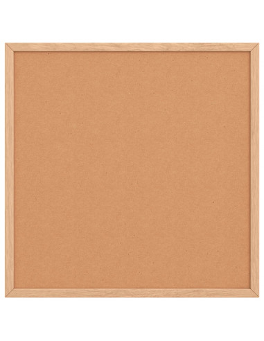 Tavola in Sughero con Cornice Legno Massello di Pino 40x40 cm