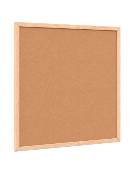 Tavola in Sughero con Cornice Legno Massello di Pino 40x40 cm