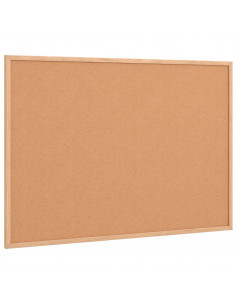 Tavola in Sughero con Cornice Legno Massello di Pino 80x55 cm 2