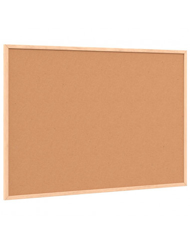 Tavola in Sughero con Cornice Legno Massello di Pino 80x55 cm