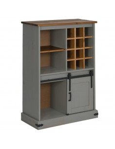 Cantinetta per Vini HALDEN con Portabottiglie&Porta Scorrevole