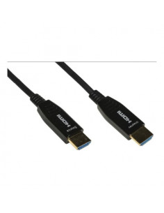 CAVO LINK HDMI 2.0 TO HDMI, M/M, 15MT, AOC FIBRA OTTICA IBRIDO, HDCP, ARC, EDID 4K - 60HZ, 4:4:4, NERO, LKCHD15F