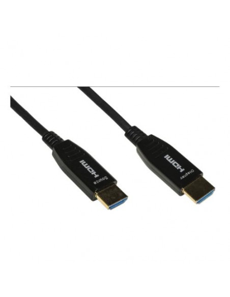 CAVO LINK HDMI 2.0 TO HDMI, M/M, 15MT, AOC FIBRA OTTICA IBRIDO, HDCP, ARC, EDID 4K - 60HZ, 4:4:4, NERO, LKCHD15F