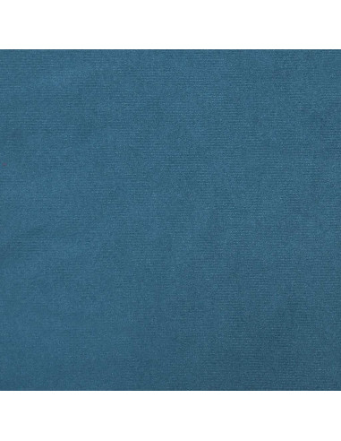Giroletto a Molle con Materasso Blu Scuro 80x220 cm Velluto