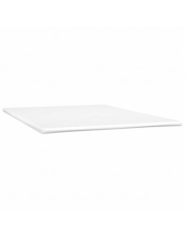 Letto a Molle con Materasso e LED Grigio Chiaro 160x220cm Velluto