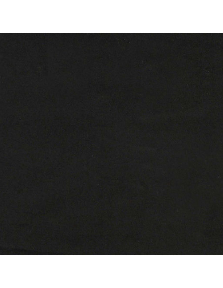 Giroletto a Molle con Materasso Nero 140x210 cm in Velluto