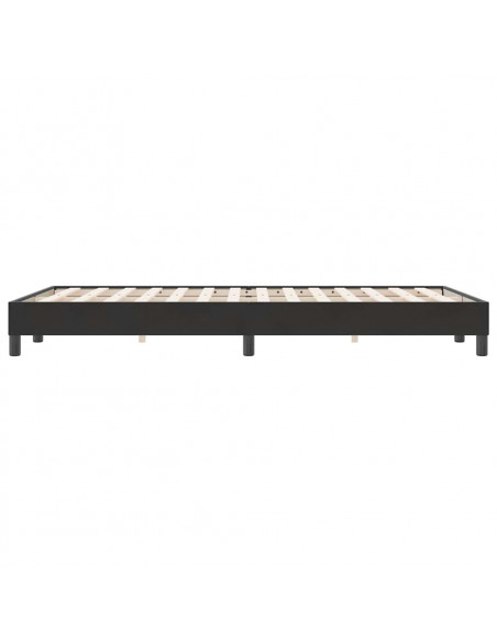 Letto a Molle senza Materasso Nero 120x220 cm in Velluto