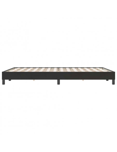 Letto a Molle senza Materasso Nero 140x220 cm in Velluto