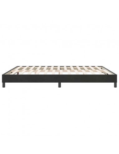 Letto a Molle senza Materasso Nero 180x220 cm in Velluto