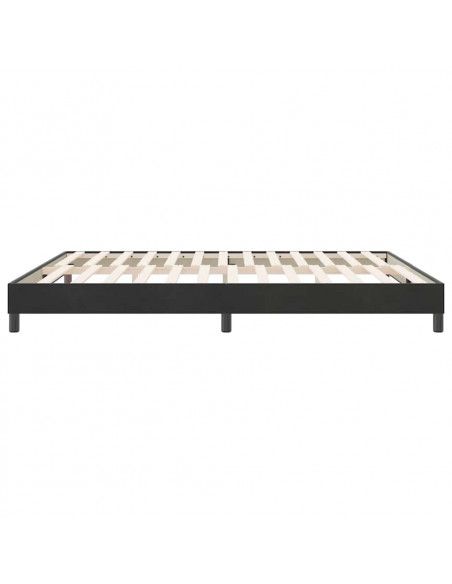 Letto a Molle senza Materasso Nero 180x220 cm in Velluto