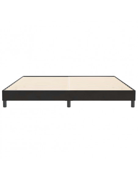 Letto a Molle senza Materasso Nero 200x210 cm in Velluto