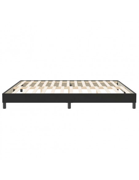 Letto a Molle senza Materasso Nero 200x210 cm in Velluto