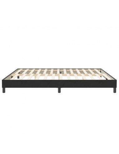Letto a Molle senza Materasso Nero 200x220 cm in Velluto