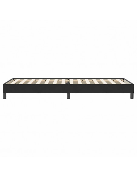 Letto a Molle senza Materasso Nero 80x220 cm Velluto