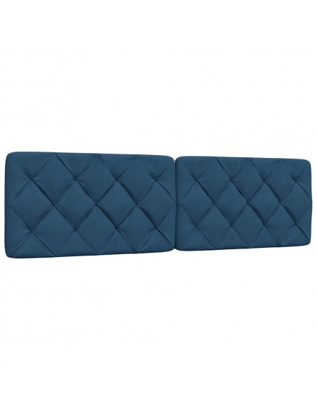 Letto con Materasso Blu 180x200 cm in Tessuto