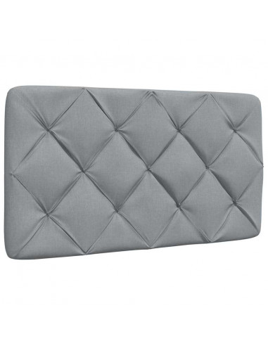 Letto con Materasso Grigio Chiaro 80x200 cm in Tessuto