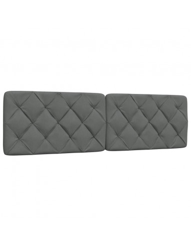 Letto con Materasso Grigio Scuro 180x200 cm Tessuto