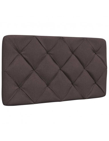 Letto con Materasso Marrone Scuro 90x200 cm in Tessuto