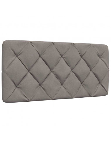 Letto con Materasso Tortora 100x200 cm in Tessuto