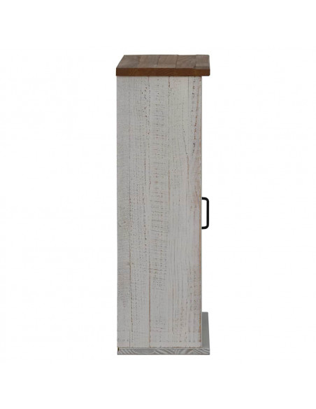 Pensile HALDEN 2 Ante Scorrevoli Bianco 75x22,5x70 cm Pino